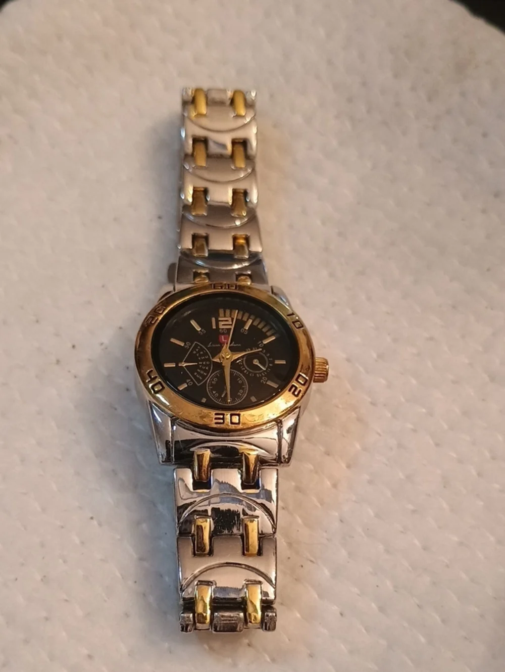 Luis Cardini Women's Two-Tone Gold/Silver Quartz Sport Watch